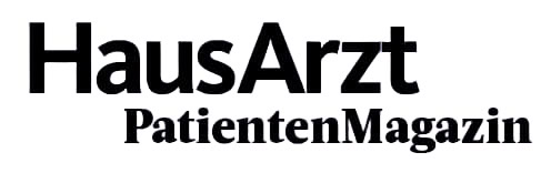 Das Logo des HausArzt PatientenMagazins in schwarzer Schrift auf weißem Hintergrund, das für gesundheitliche Informationen steht.